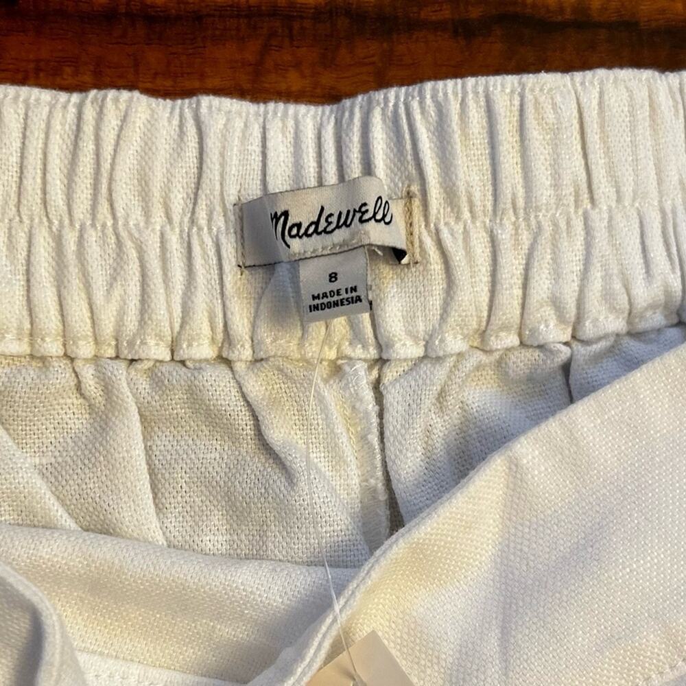 NWT Madewell Pull-On Straight Crop Pant in Eyelet White Size 8 - Picture 7 of 10
